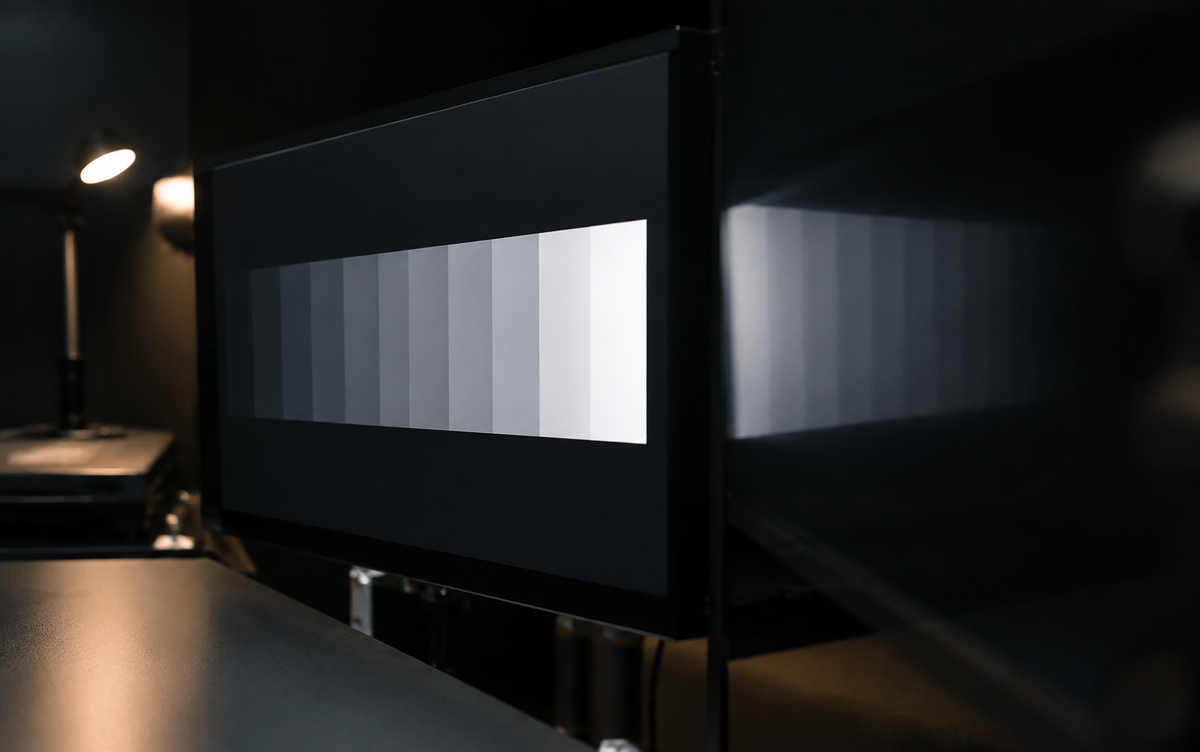 measure stage of professional display calibration