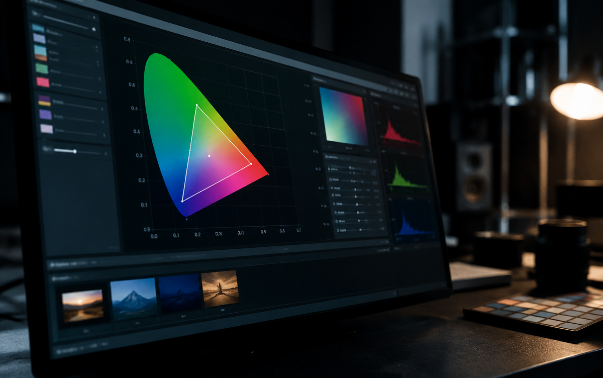 analyse stage of professional display calibration