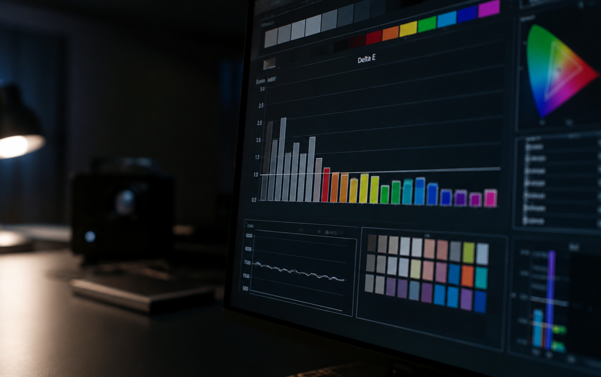 verify stage of professional display calibration