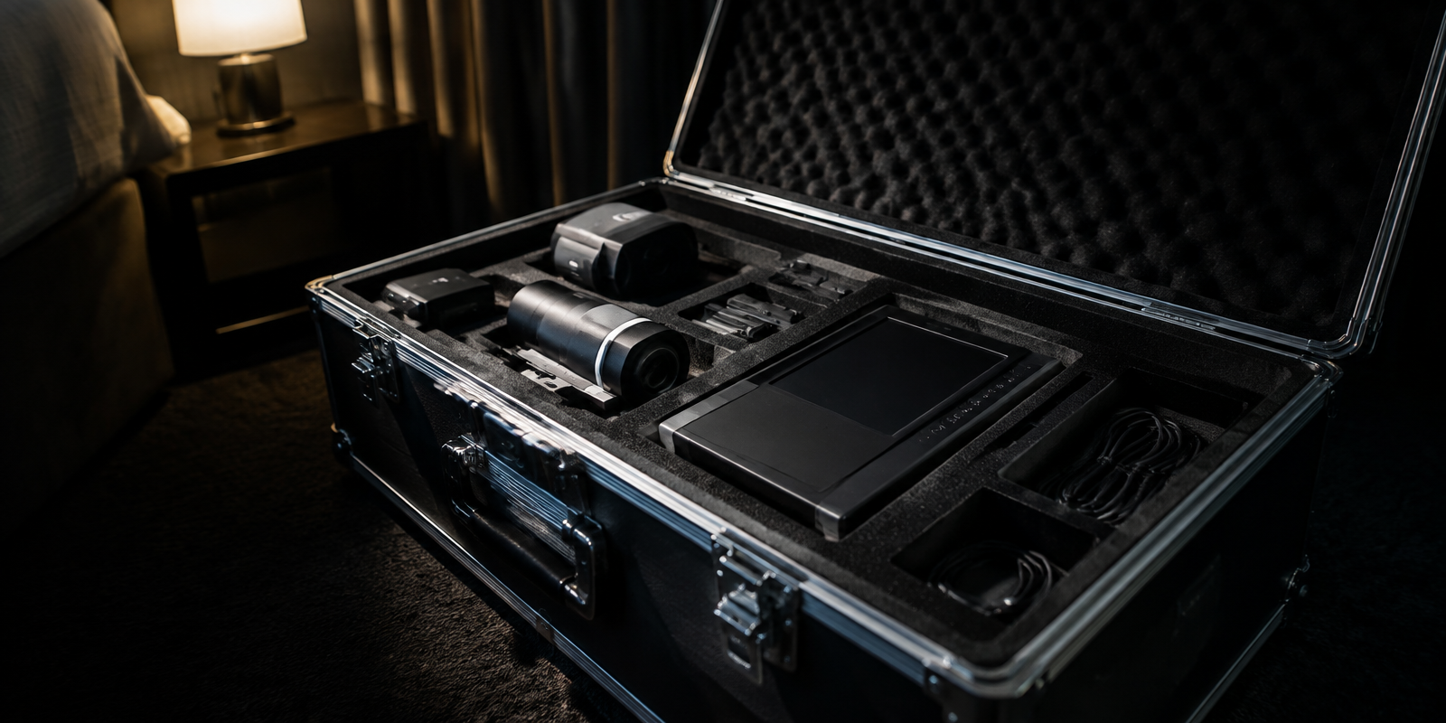 Travel Based Calibration equipment in a controlled viewing environment